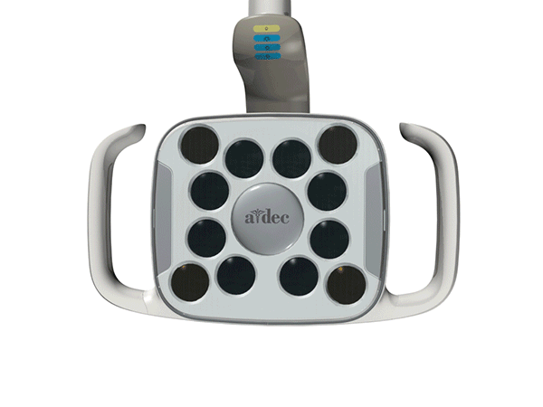 A-dec 500 LED dental light in motion